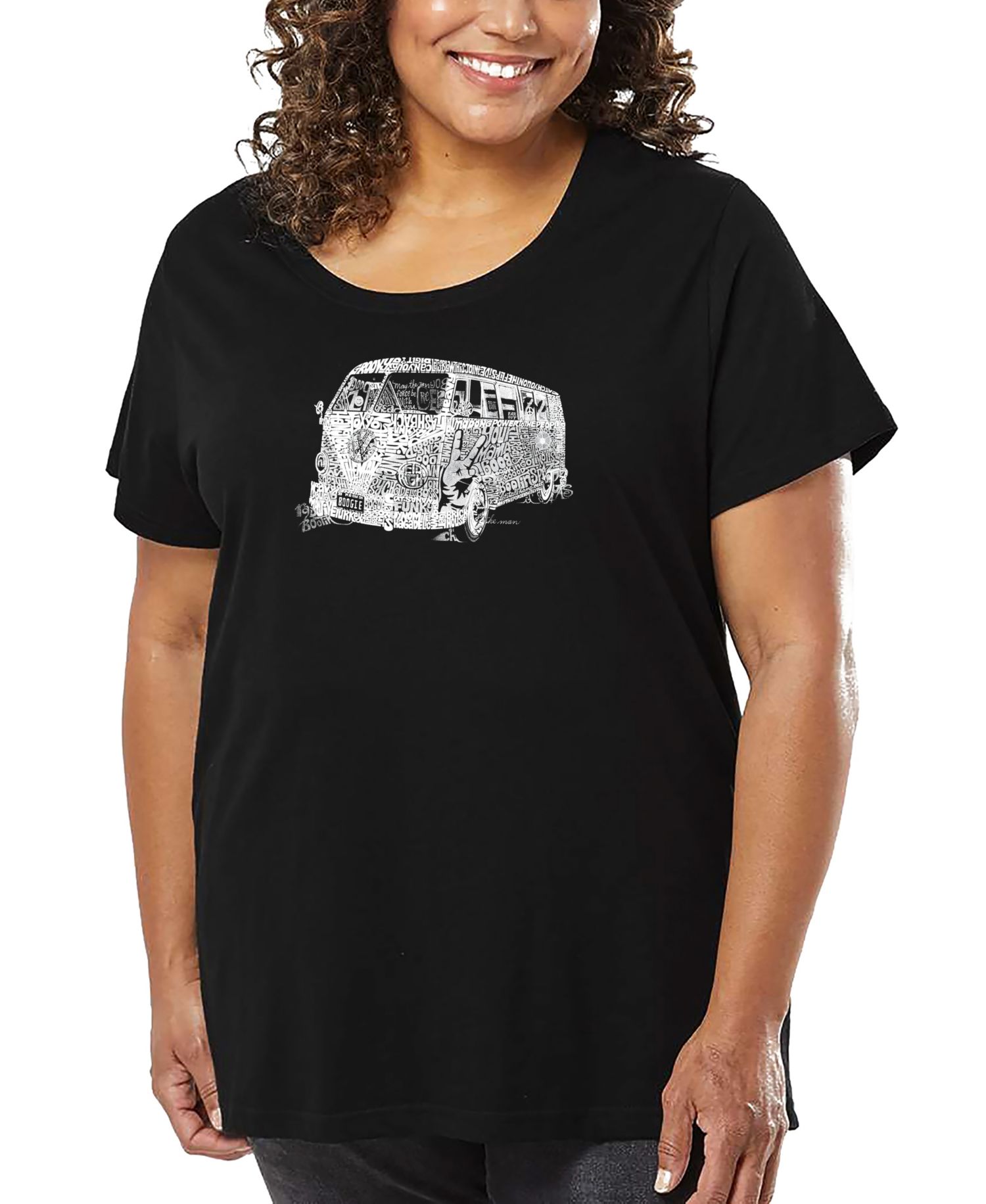 Plus Size The 70's Word Art T-Shirt
