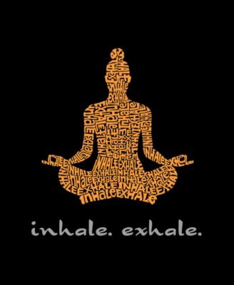 Plus Size Inhale Exhale Word Art T-Shirt