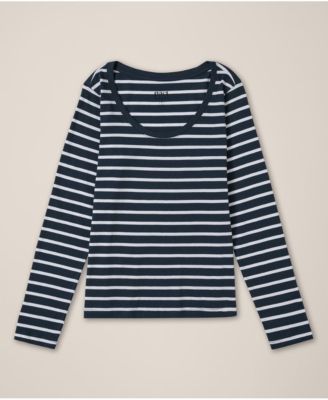 Organic Cotton Softspun Long Sleeve Scoop Neck Tee