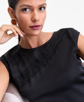 Women's Lace Stripe Midi Dress, Macy's Exclusive