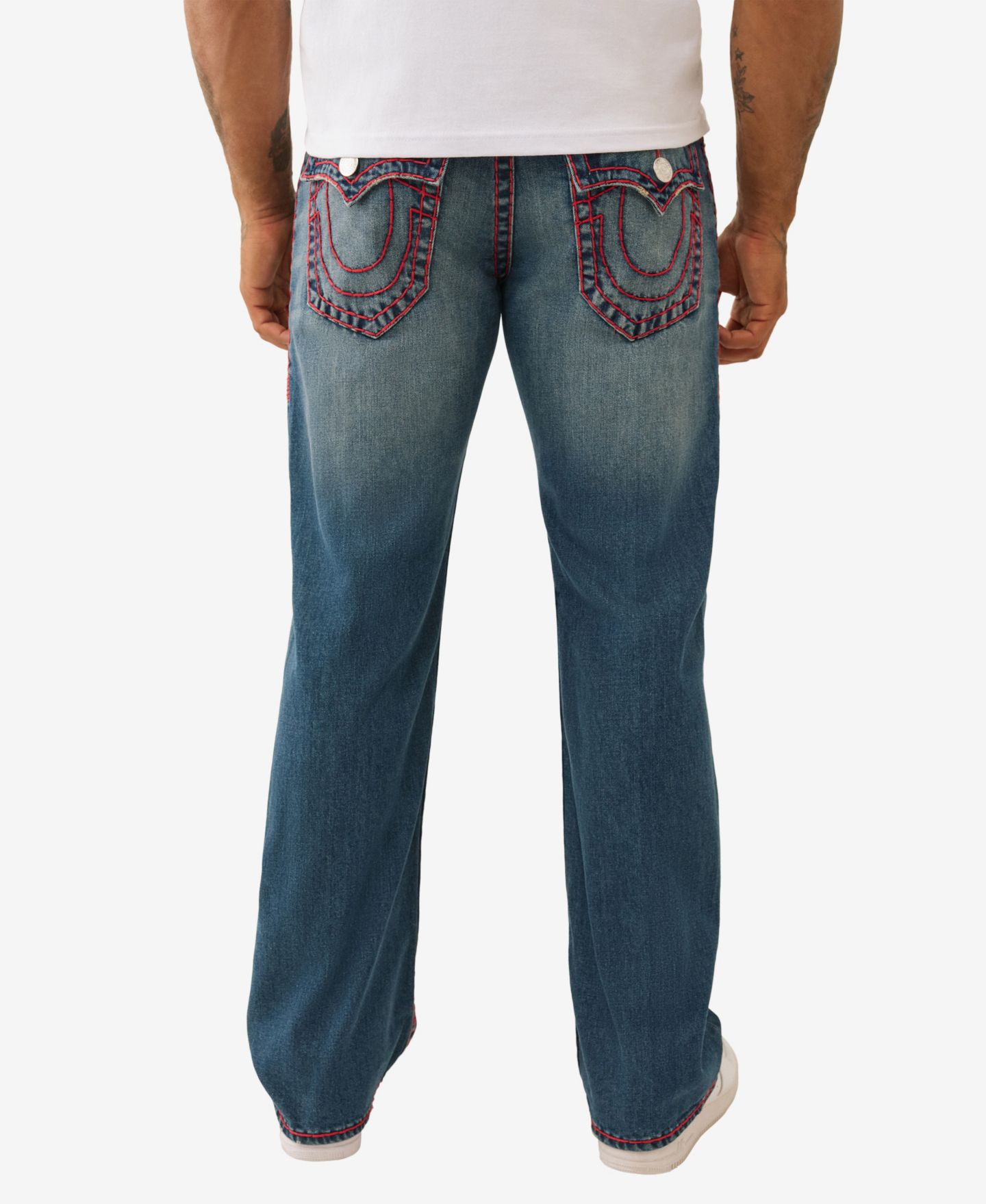 Мужские джинсы True Religion Billy Super T Bootcut Flap Pocket, цвет: Тёмная варка — фото 1