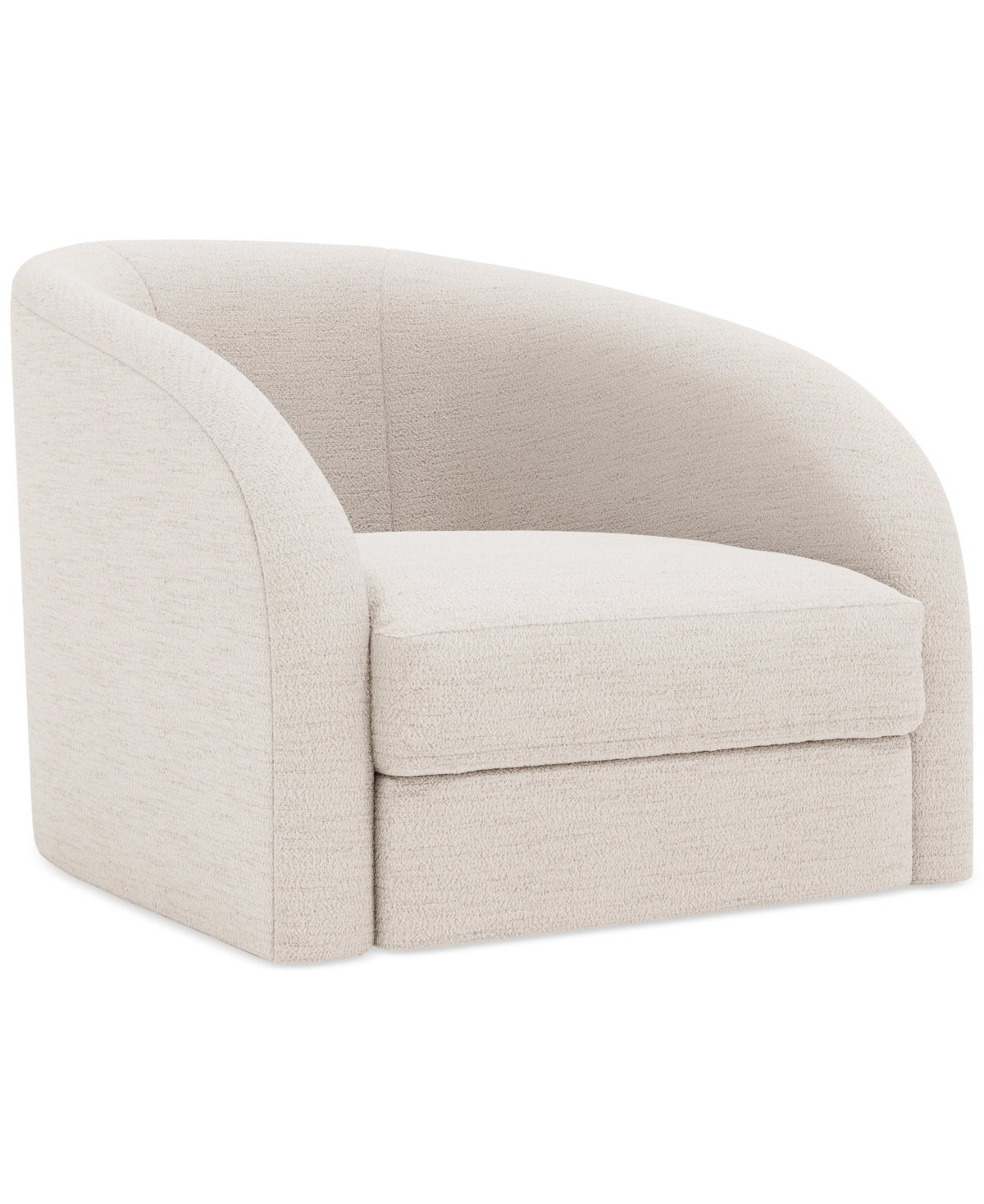 Bernhardt Terra Tempo Swivel Chair In Transparent