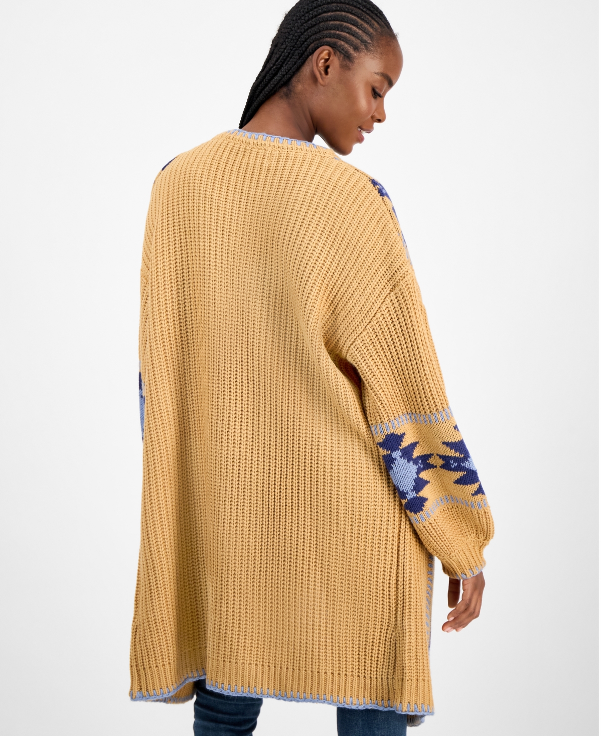 Driftwood Women's Aztec Long Cardigan In Multi
