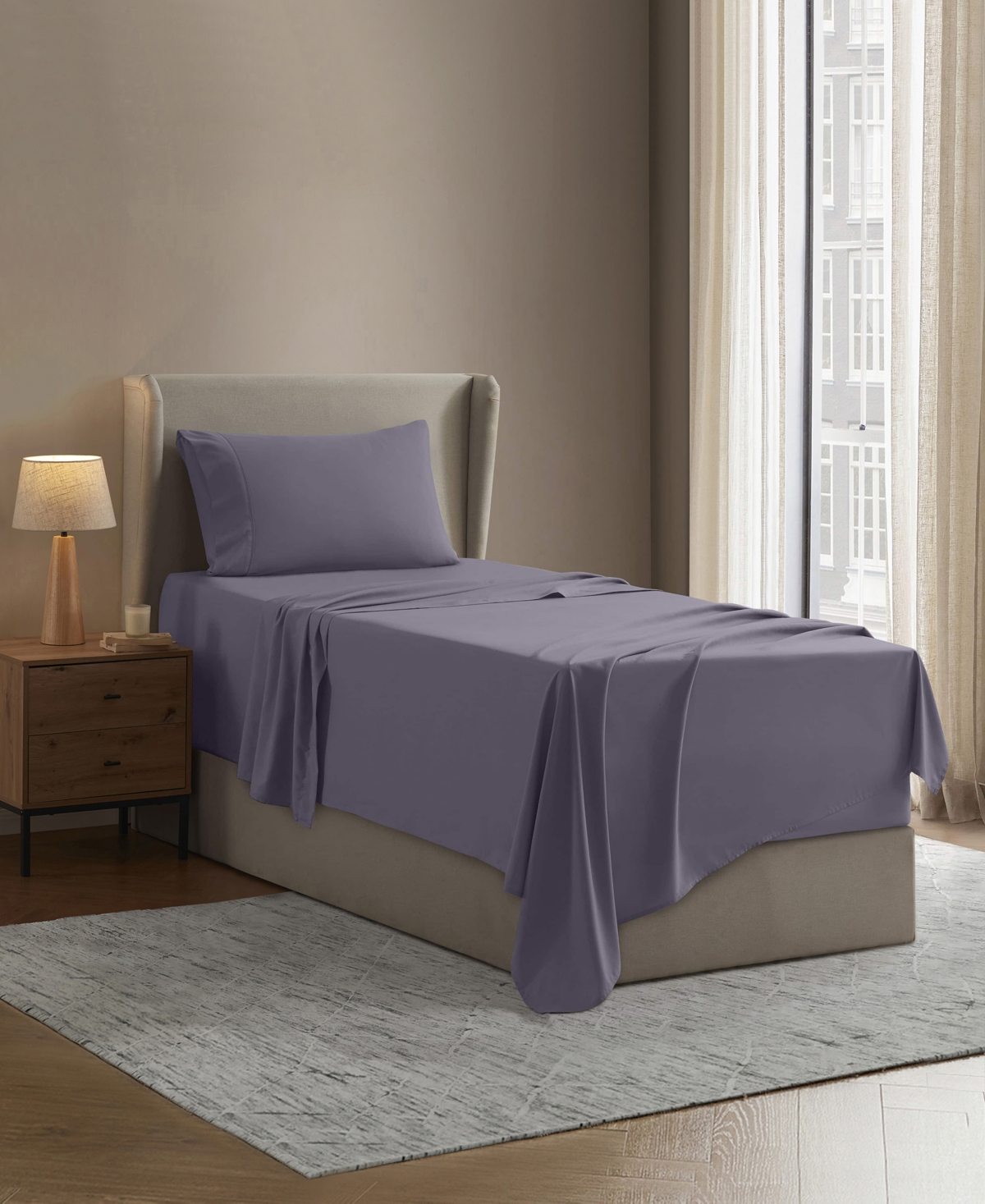 Nestl Premier Collection Deep Pocket 3 Piece Sheet Set, Twin