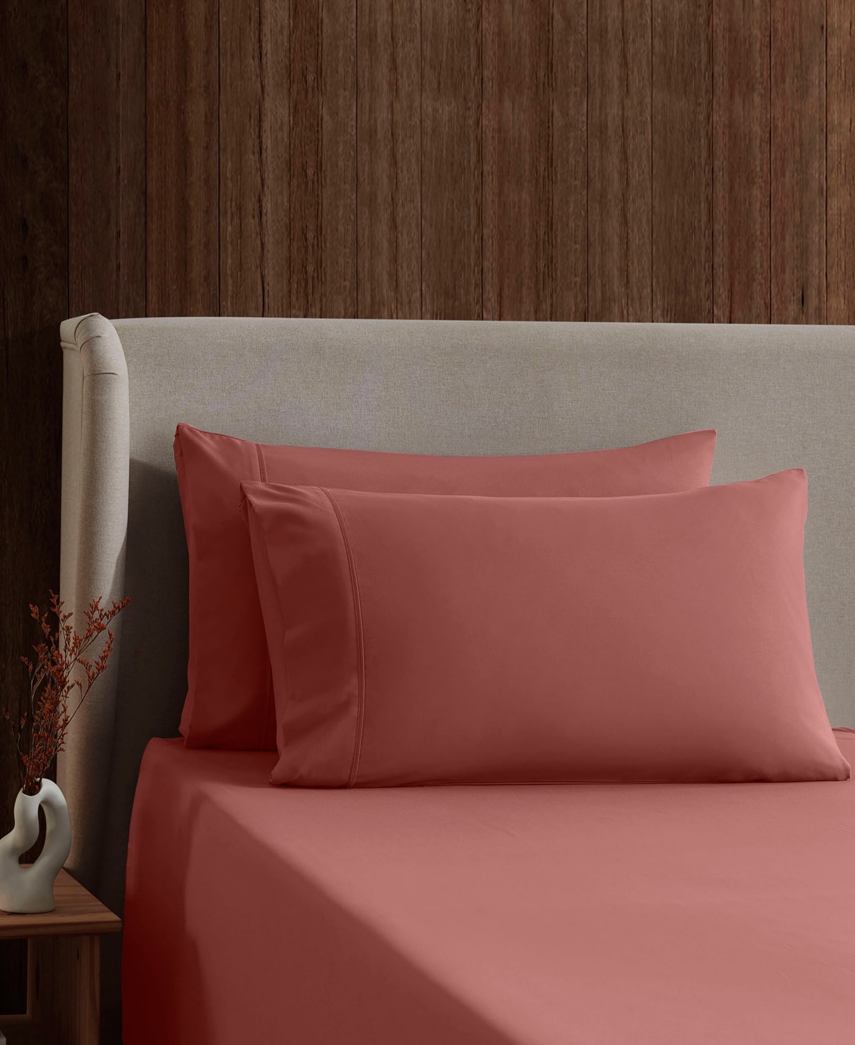 Nestl Premier Collection Deep Pocket 4 Piece Sheet Set, King In Pink