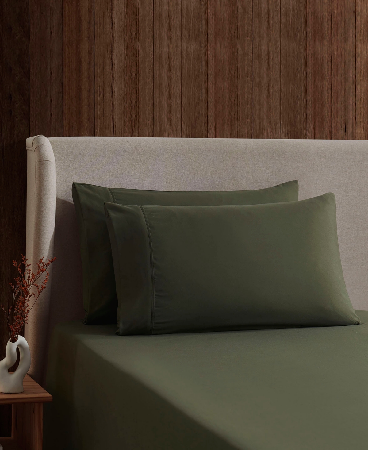 Nestl Premier Collection Deep Pocket 4 Piece Sheet Set, Full In Green