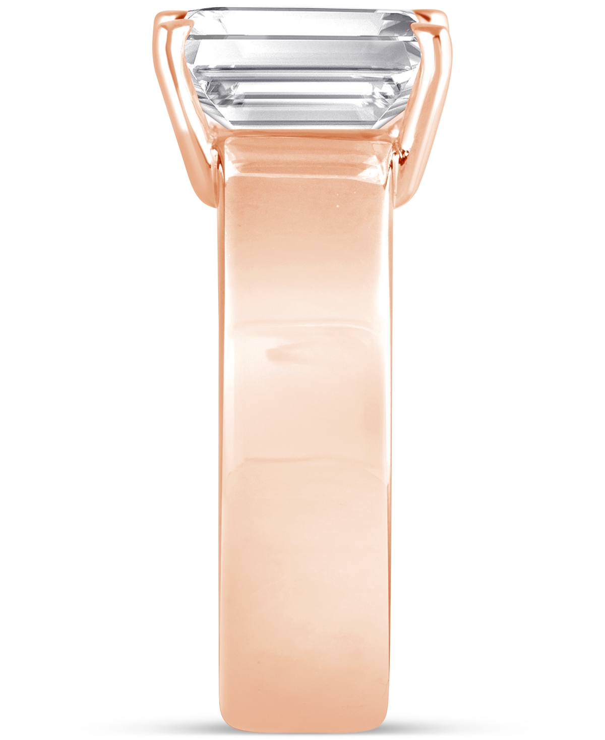 Badgley Mischka Certified Lab Grown Diamond Emerald-cut Solitaire Engagement Ring (3-1/2 Ct. T.w.) In 14k Gold In Gold