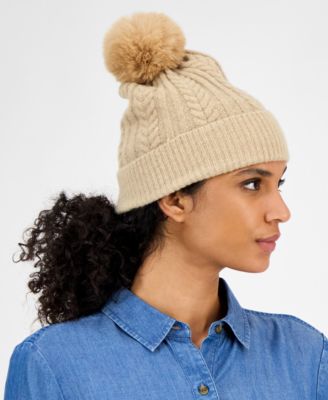 Solid Cable Knit Beanie