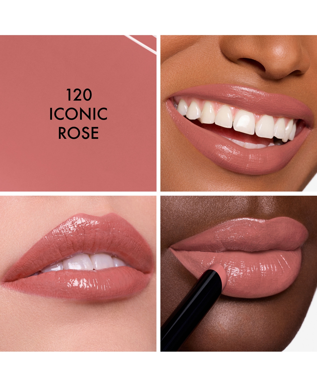 Dior Iconic Rose Rouge  On Stage Shine Lipstick 2.2g