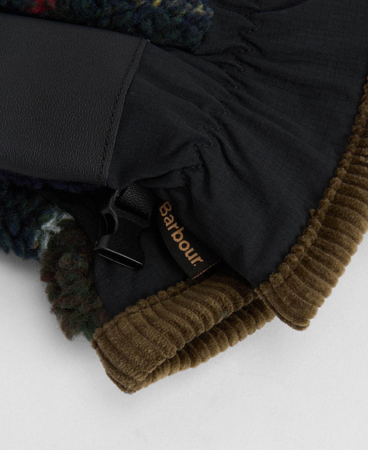 Barbour Field Tartan Fleece Gloves In Multi