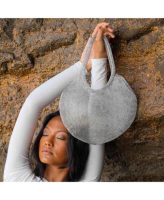 Sol Mesh Wire Tote Bag in Silver