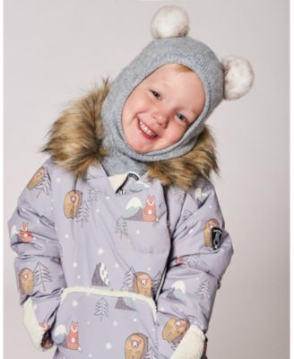 Baby Unisex Knit Balaclava Heather Gray - Baby