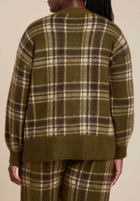 Women's Plus Size Printed Longline Cardigan