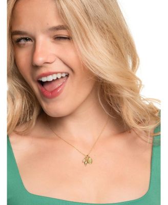 Gold Charm Necklace - Ocean