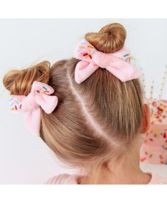 Girls Sprinkle Bow Clip Set