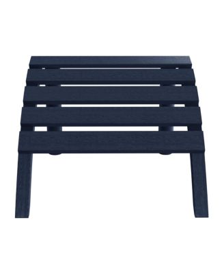 Outdoor Patio HDPE Adirondack Ottoman Footrest