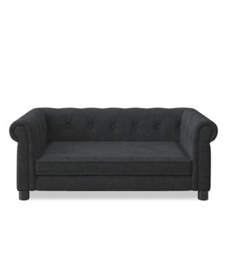 Elevated Dog Sofa Bed Linen for Small Medium Dogs Black