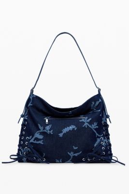 Women's Medium devore denim bag