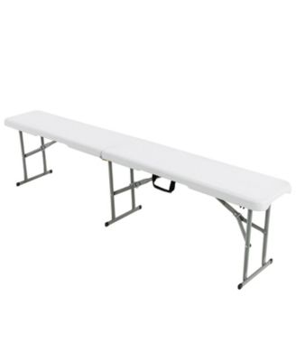 6 Feet Portable Picnic Folding Bench with 550 lbs Capacity and Carrying Handle