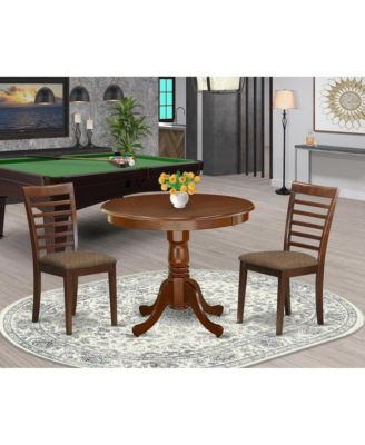 Wooden Dining Table And 2 Dining Room Chairs Dining Room Set