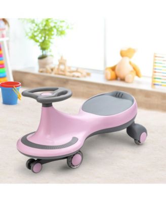 Kid's Wiggle Ride-On Car with Flashing PU Wheels