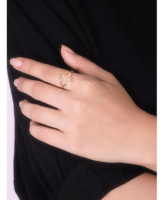 Clover Ring in 14K Gold, Size 9, approx. 2.3 grams