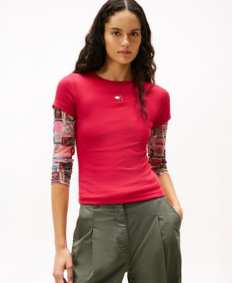 Women's Badge Logo Ribbed T-Shirt