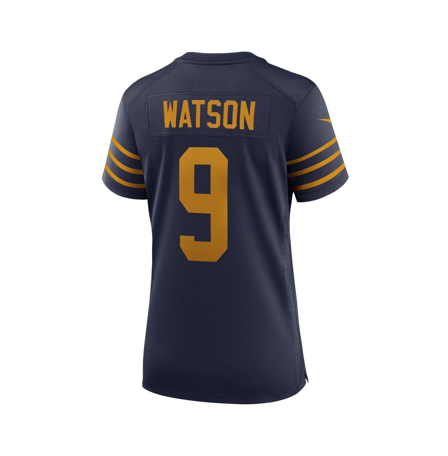 Женский топ Nike Christian Watson Navy Green Bay Packers The 1923 Classic Game Jersey — фото 2