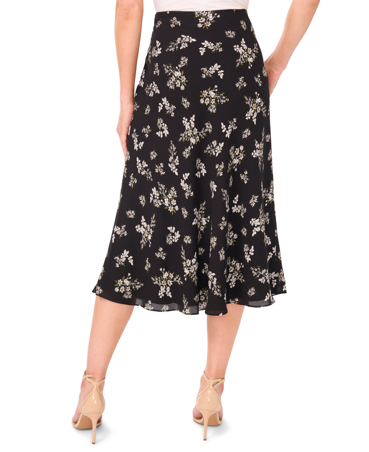 Cece Women's Bias Midi Skirt In Multi