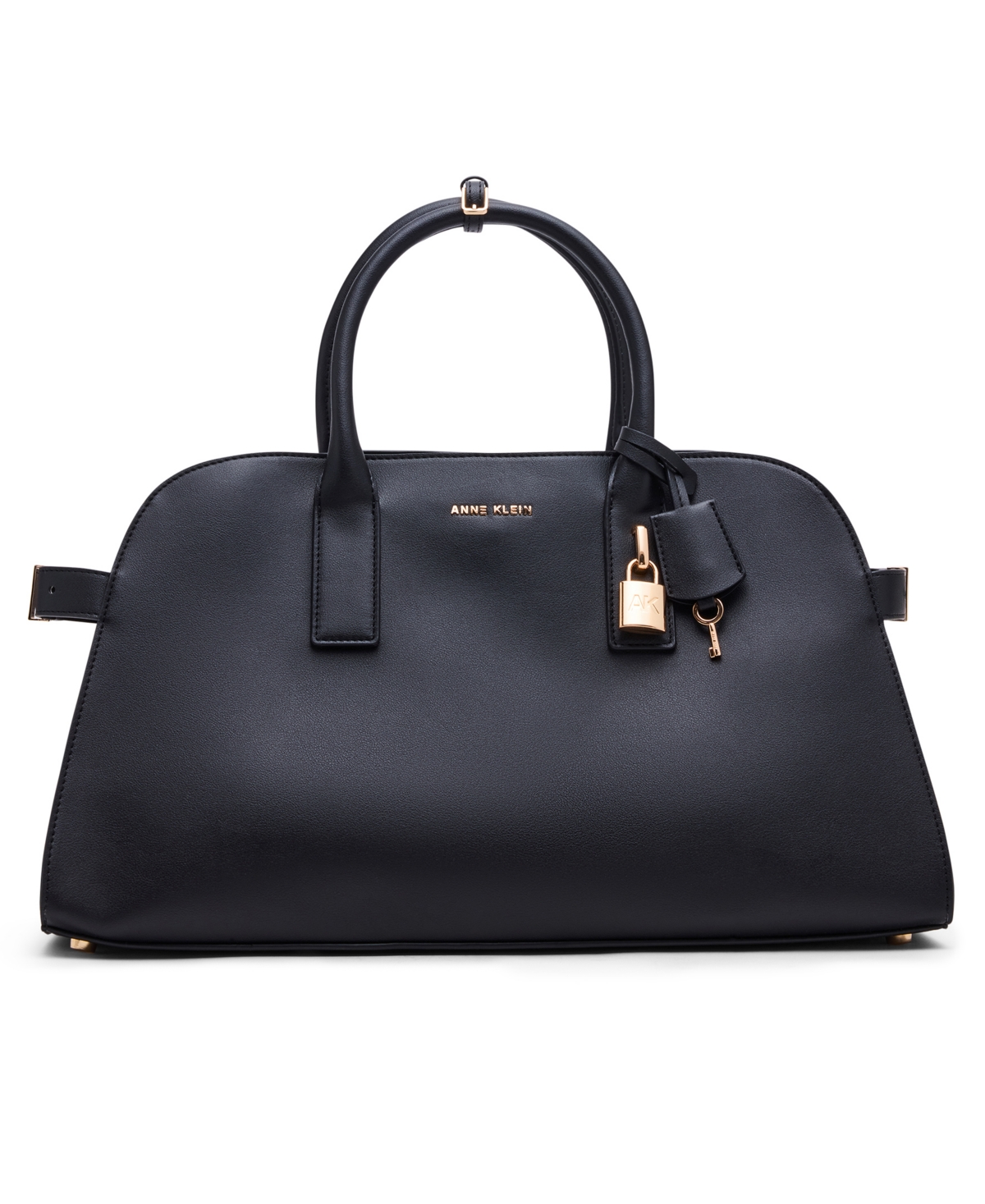 Anne Klein Convertible Strap Extra-large Satchel Bag In Black