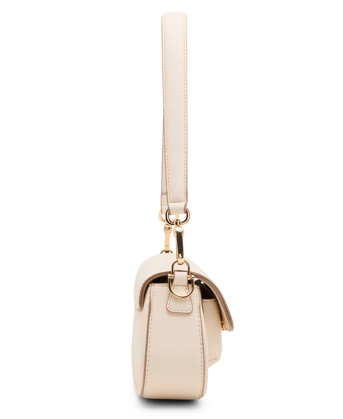 Anne Klein East West Convertible Strap Shoulder Bag In White