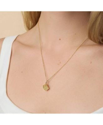 14K Gold Plated Dice Charm Necklace