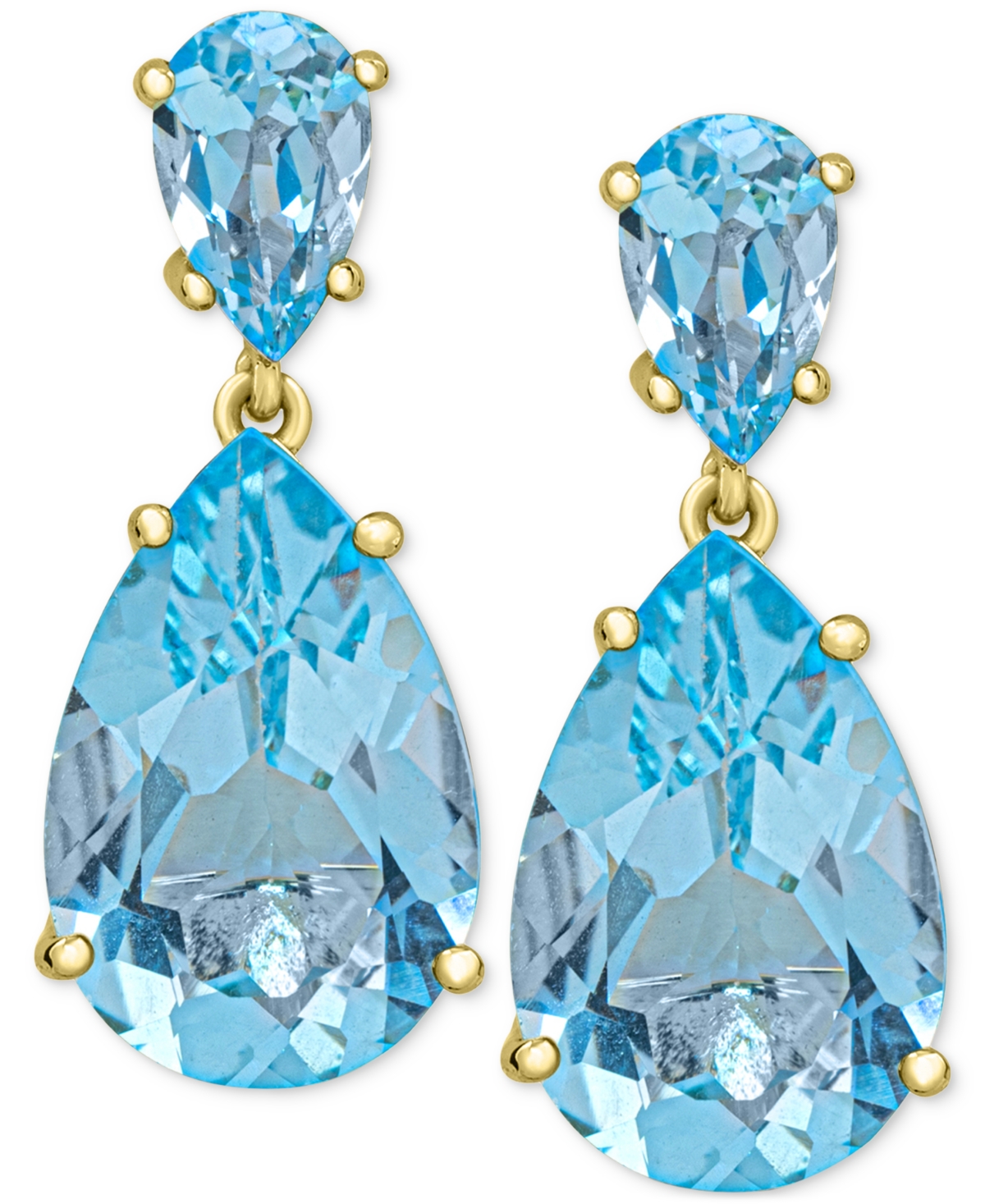 Macy's Women's Drop Earrings In Sterling Silver