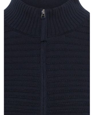 Women's Rib Knit Zip Front Cardigan