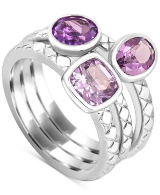 Multi-Gemstone (1-5/8 ct. t.w.) Ring in Sterling Silver