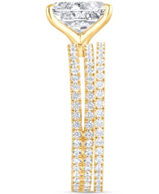 Badgley Mischka Certified Lab Grown Diamond Radiant Bridal Set (3 ct. t.w.) in 14k Gold