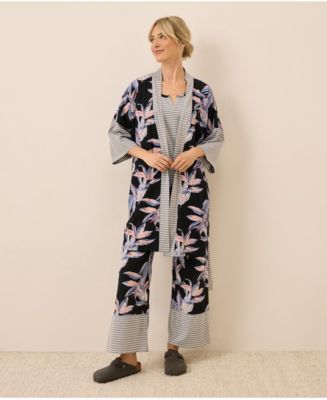 Pact Organic Cotton Staycation Short Robe - Macy's