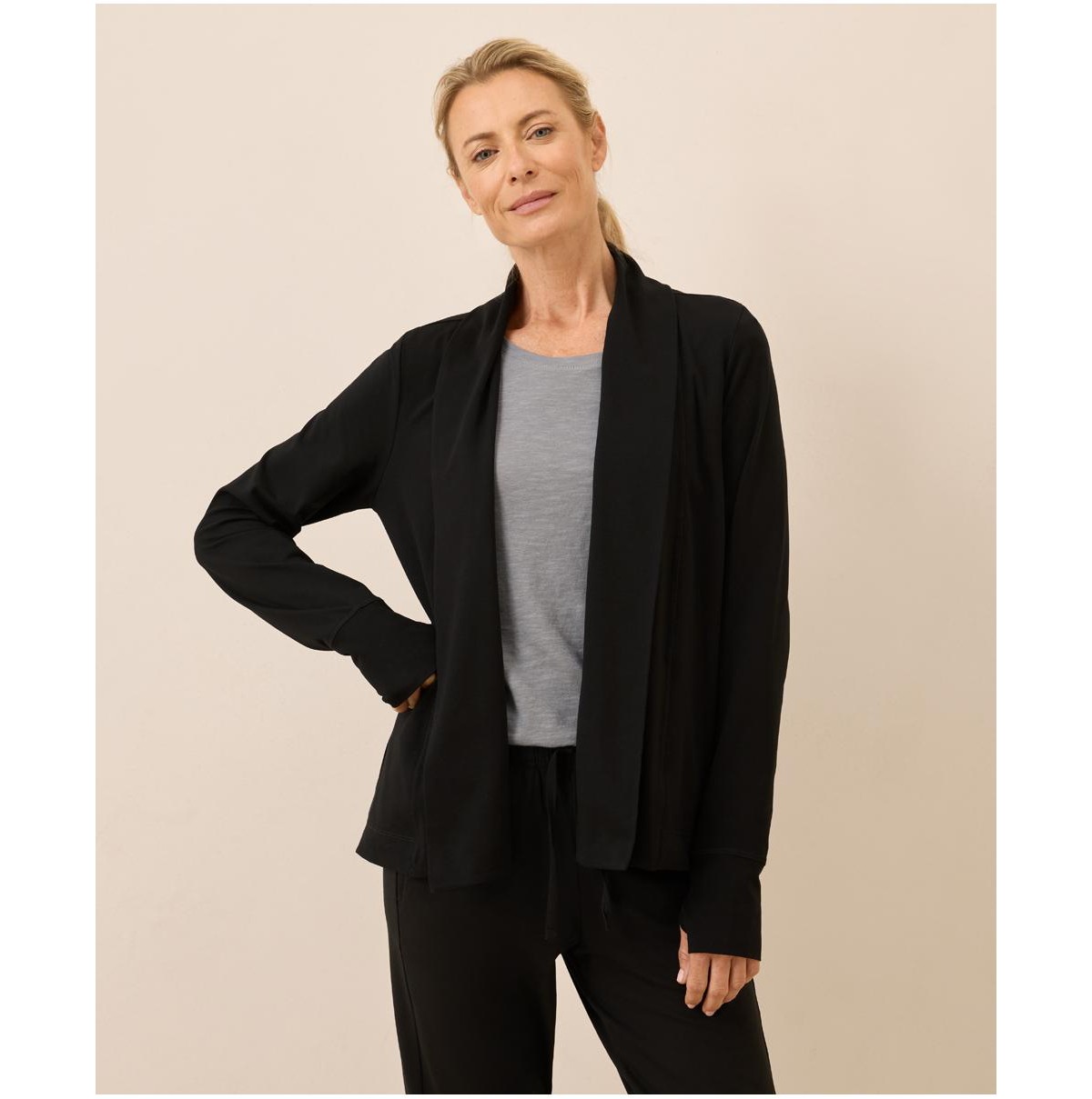 Женские кардиганы Pact Women's Luxe Stretch Jersey Swing Cardigan — фото 1