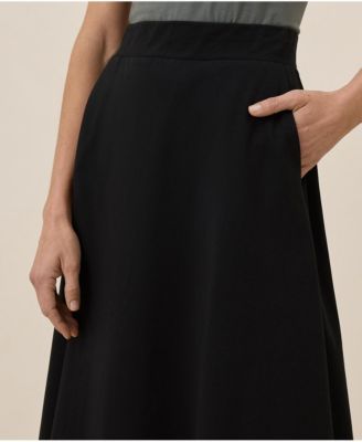 Fit & Flare Midi Skirt