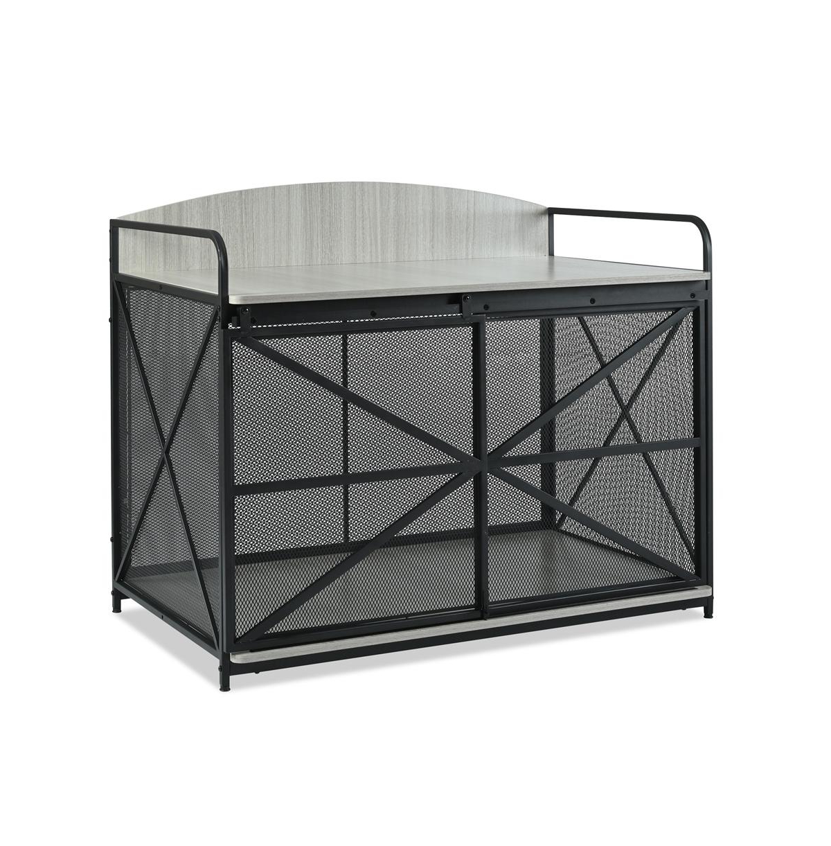 Aostirmotor 43 in. Heavy Duty Wooden Large Dog Crate Dog Kennel for Large Medium Dog