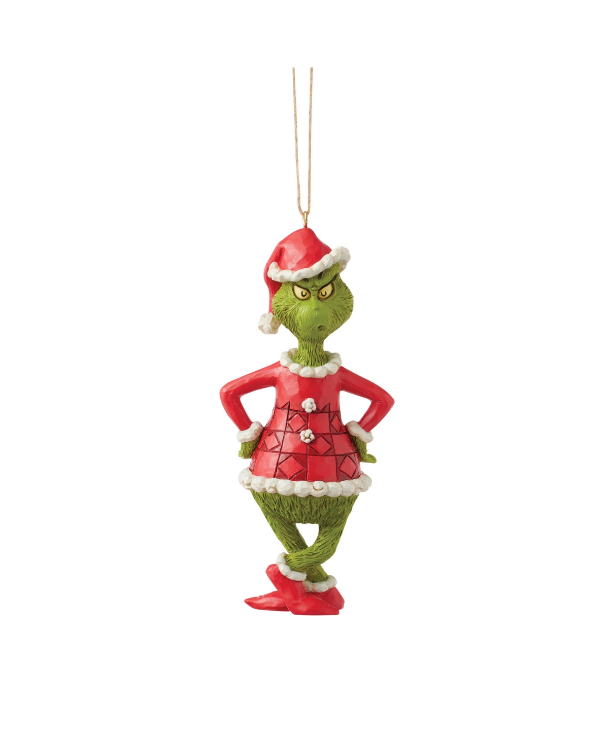 Jim Shore Grinch With Hands On Hips Ornament In Multi