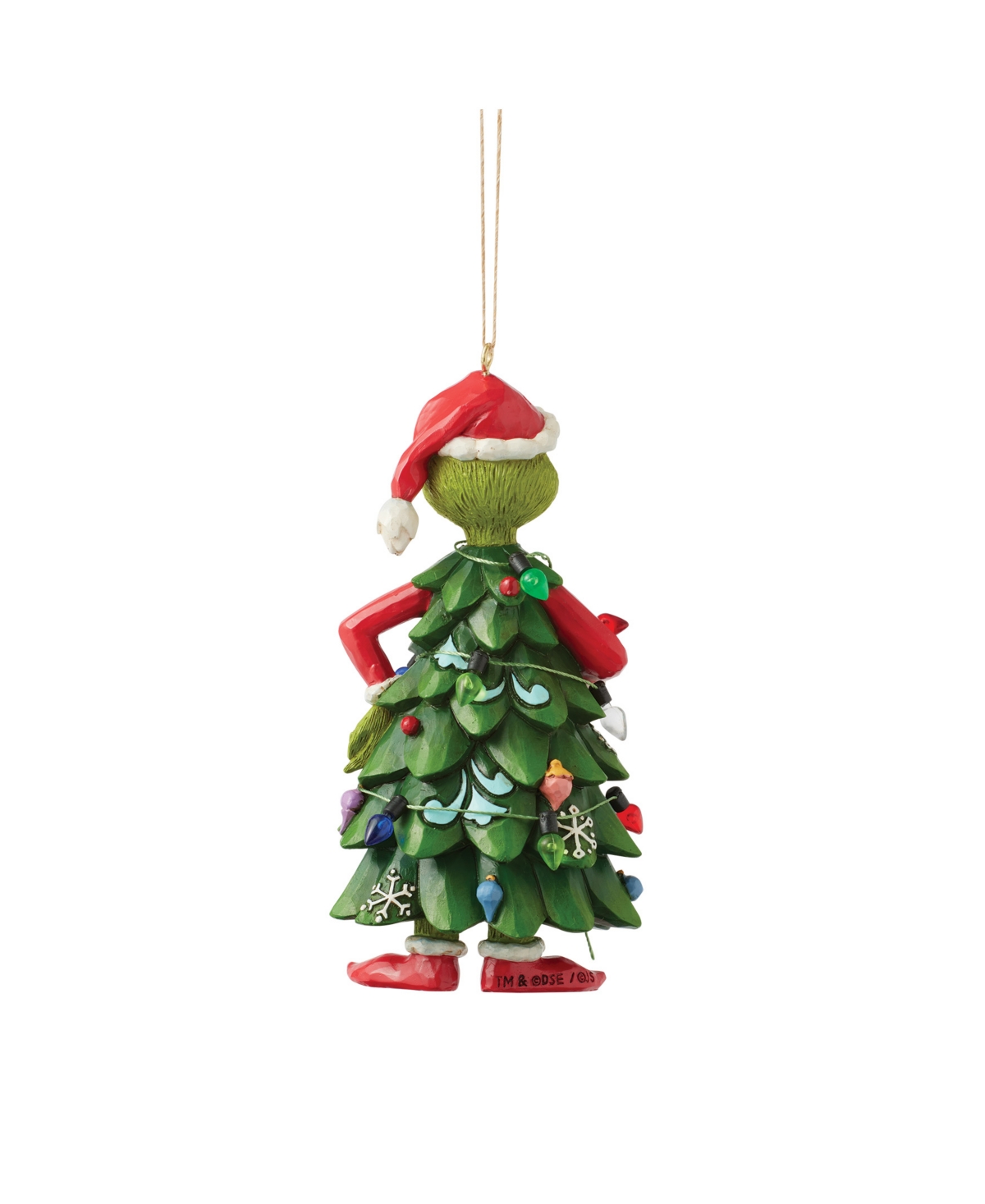 Jim Shore Grinch Dressed As Tree Ornament In Multi