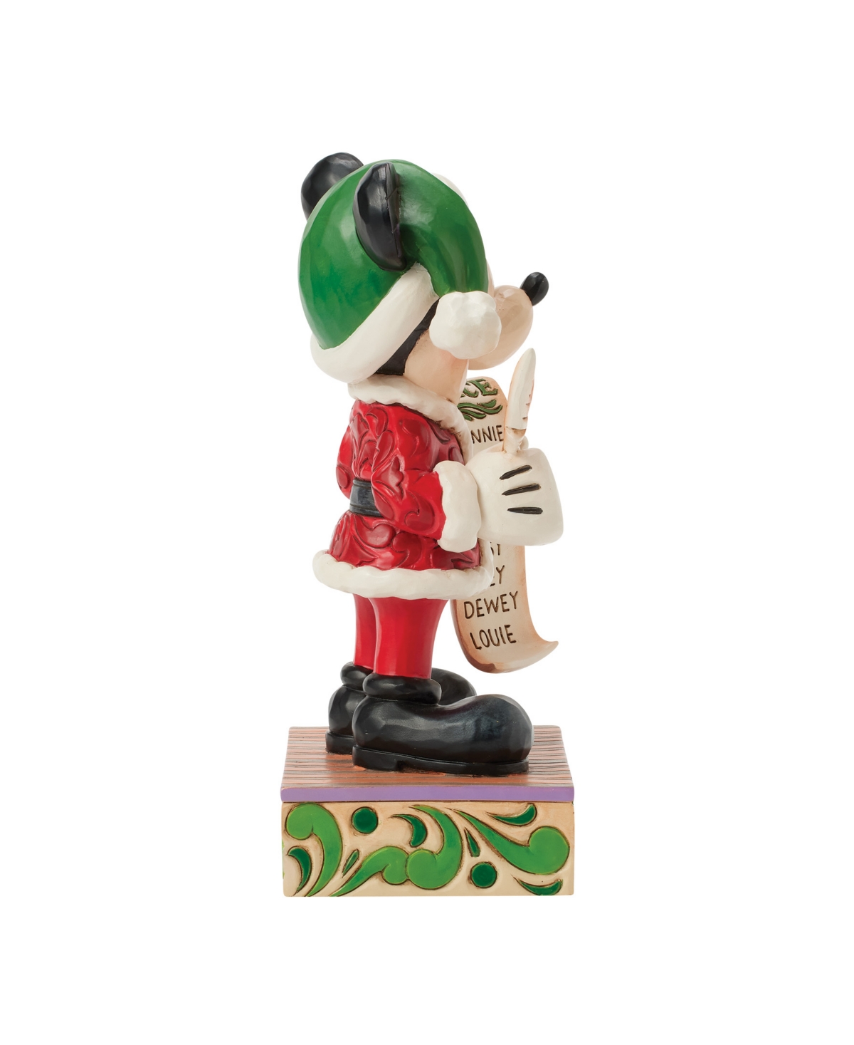 Jim Shore Santa Mickey With List Figurine In Multi