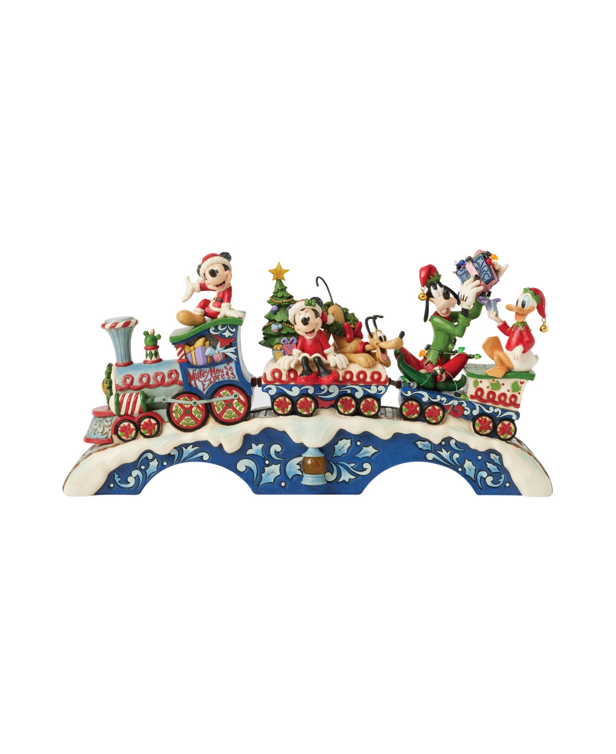 Jim Shore Mickey And Friends Train Figurine In Multi