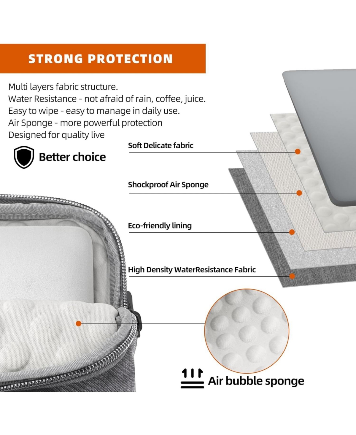 15.6 inch Laptop Shoulder Bag, Slim Shockproof Computer Sleeve Notebook Ultrabooks Carrying Case Handbag Cover Fit for Acer Asus Dell Lenovo Hp Toshib
