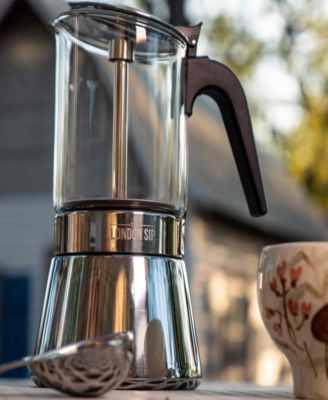 Stainless Steel 9-Cup Espresso Maker