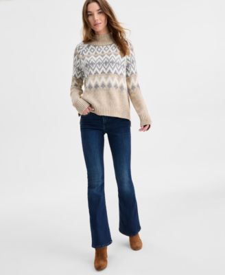Women's Fair Isle Mock-Neck Sweater