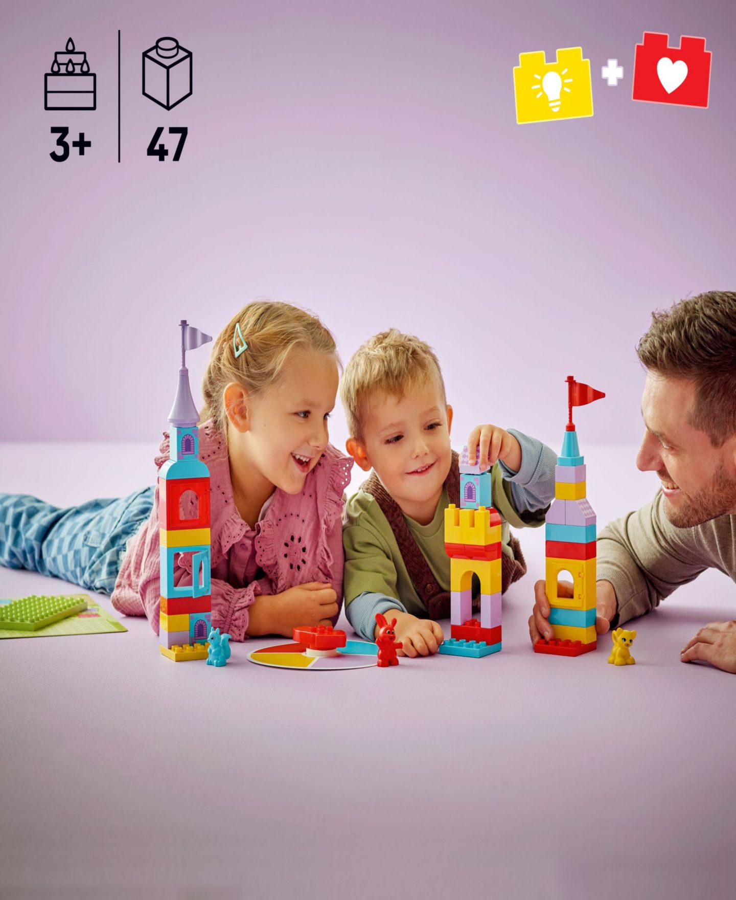 Детский конструктор LEGO® Duplo Town Hopey's Castle Game 10450 Toy Building Set, 47 Pieces — фото 6