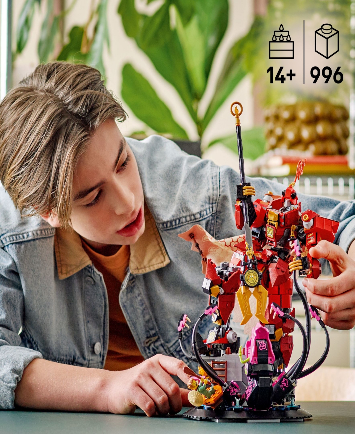 Lego Ninjago The Fire Knight Mech 71846 Toy Building Set, 996 Pieces In Multi