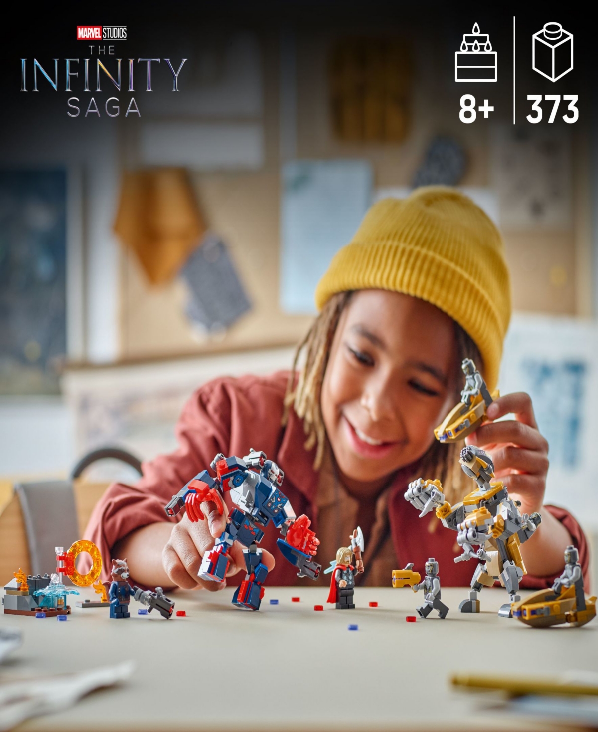 Lego Marvel Avengers: Endgame Thor Vs. Chitauri 76322, 373 Pieces In Multi